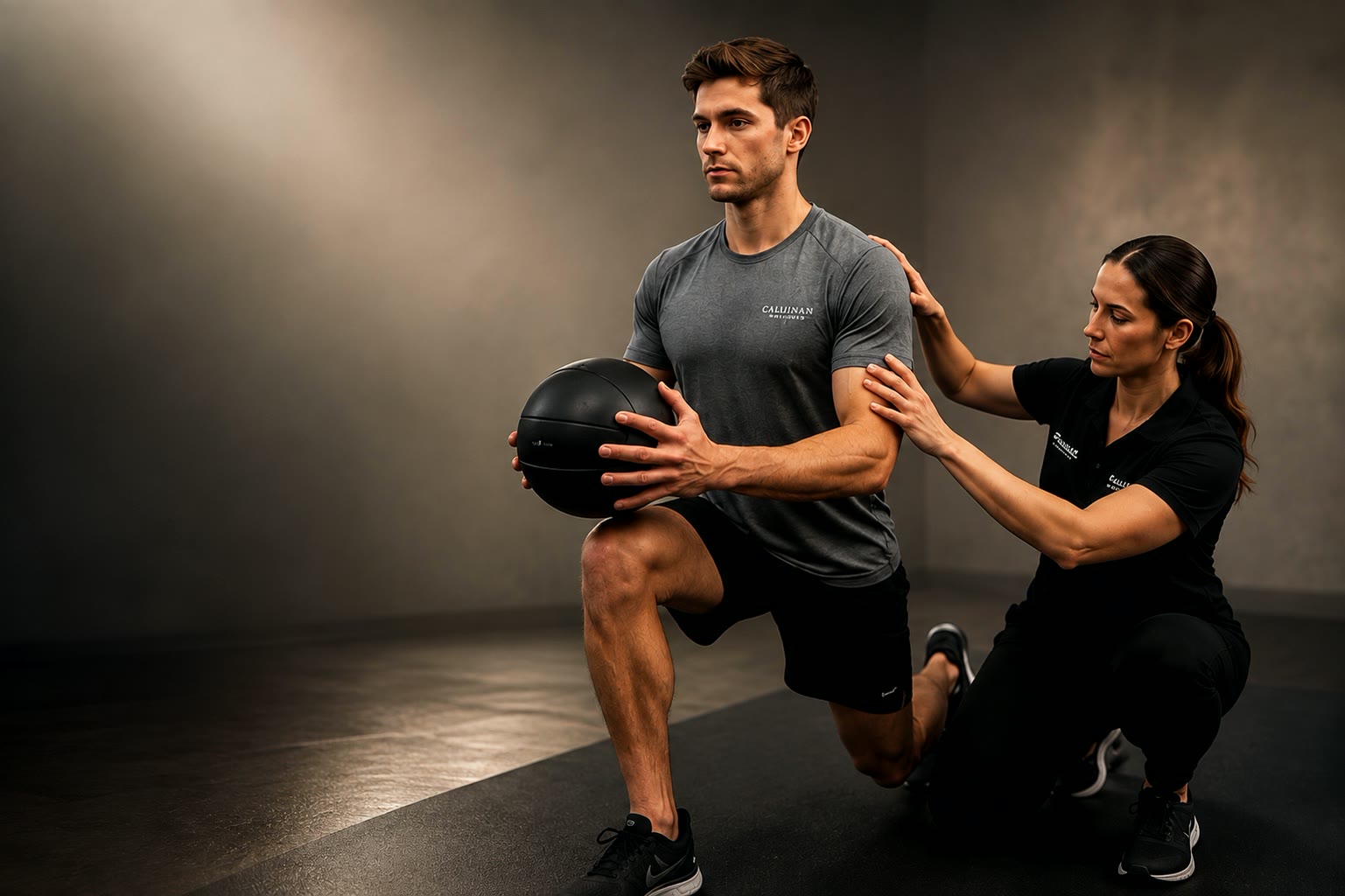 Practitioner guiding a patient through Active Release Therapy movement