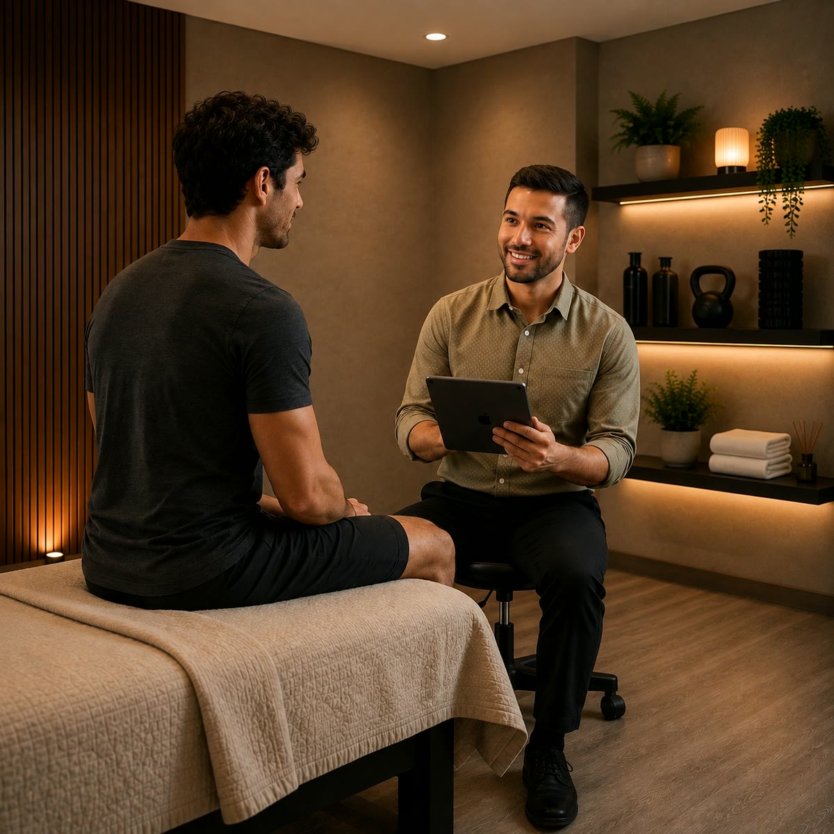 Practitioner reviewing a personalized wellness plan with a patient